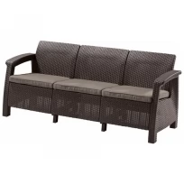 Диван Corfu Triple Love Seat Max (коричневый)